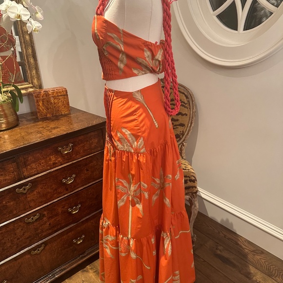 LASTCHANCE- 3/29 only Johanna Ortiz palmeras vision top/skirt set/size 0/2 *MINT - Picture 11 of 16